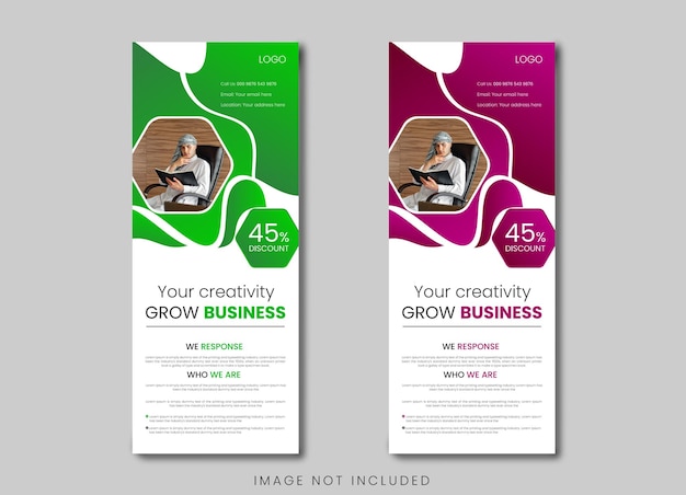 business roll up banner design