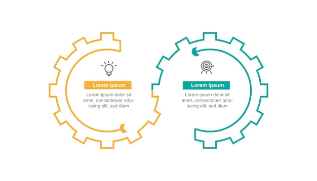 Business template infographic vector element
