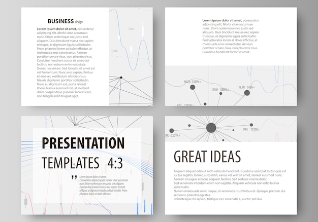 Business templates for presentation slides.