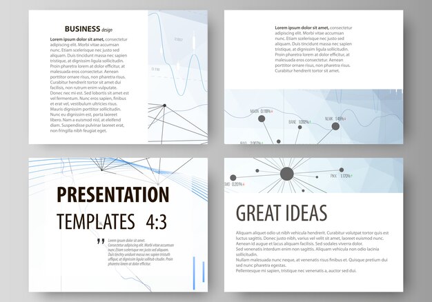Business templates for presentation slides