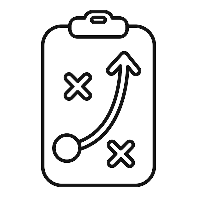Businessman holding a clipboard is analyzing a strategy for success