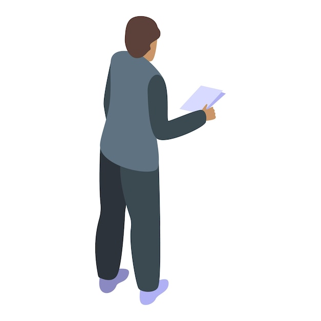 Businessman is holding documents in his hand