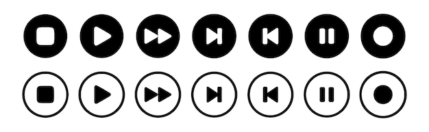 Button Icon Vector Pack