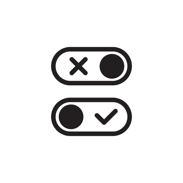 button onoff icon vector illustration