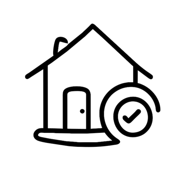 buying an apartment icon outline