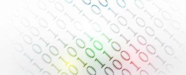 Bytes of binary code run through network Abstract futuristic technology syberspace