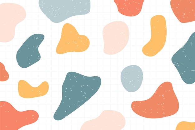 Các hình dạng trừu tượng gradient pastel đầy màu sắc hiện đại trên nền phong cách memphis