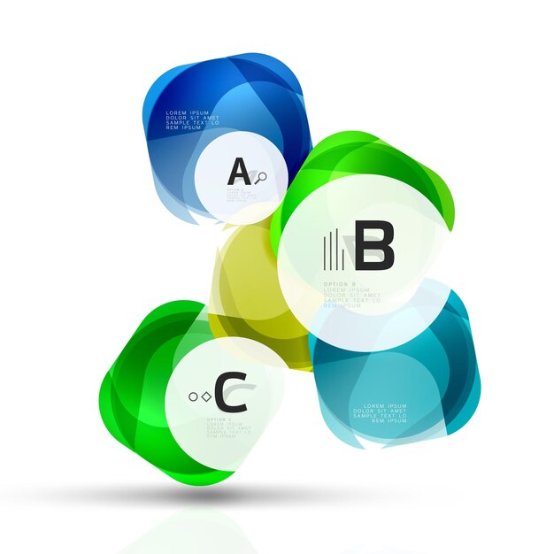 Các hình vuông trên nền trắng với văn bản mẫu Nền trừu tượng hình học tương lai