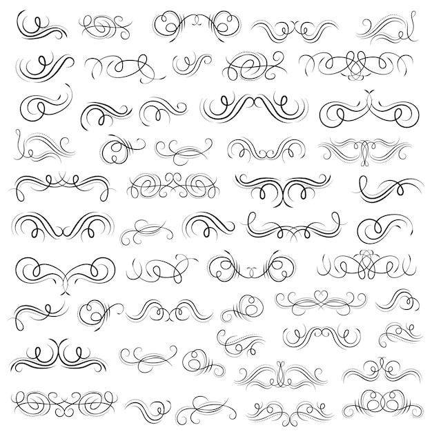 Các yếu tố đồ họa vector cho các yếu tố vector thiết kế Các yếu tố xoáy hình minh họa trang trí