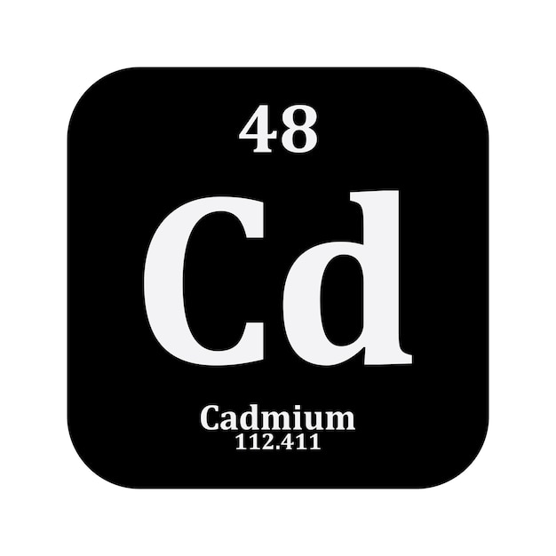 Cadmium chemistry iconchemical element in the periodic table