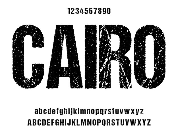 cairo condensed display font vector with alternates and ligatures