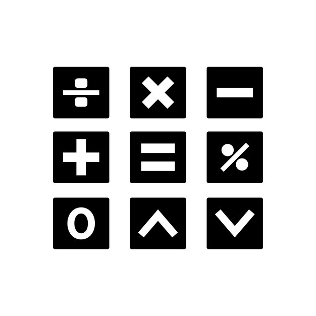 calculating connections a vector design of a modern calculator icon template