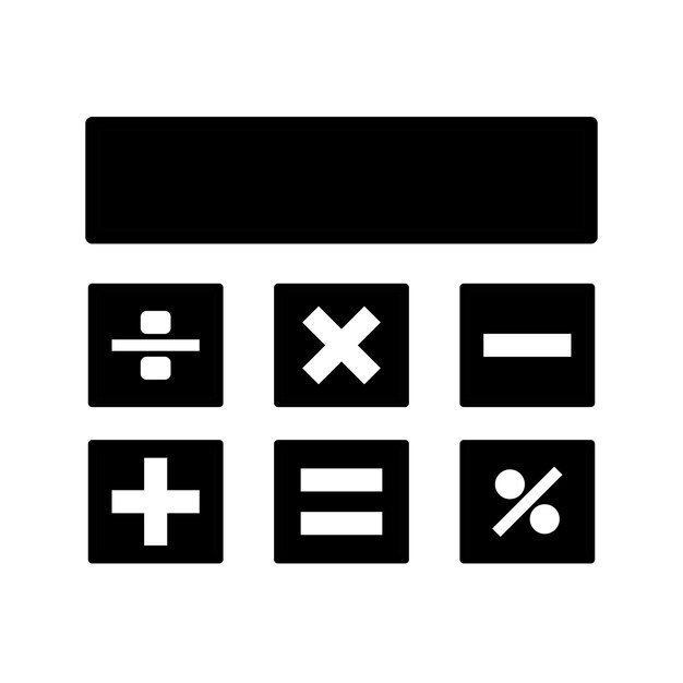 Calculating Connections A Vector Design of a Modern Calculator icon template