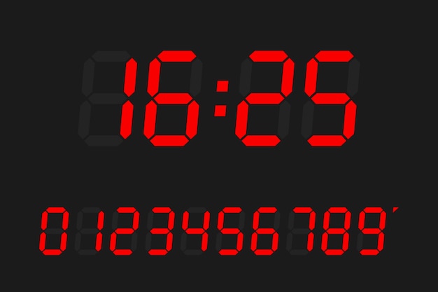 Calculator digital numbers