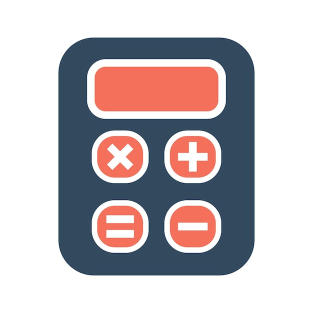 calculator icon vector illustration design template flat style