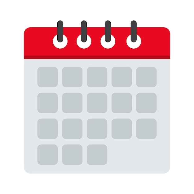 calendario icono simple plano