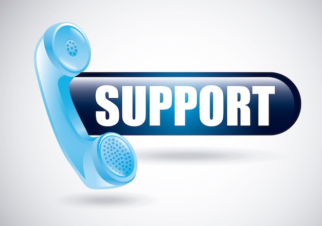Call center design over white background vector illustration