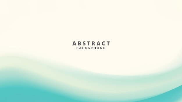 Calming and modern abstract background with a flowing teal wave