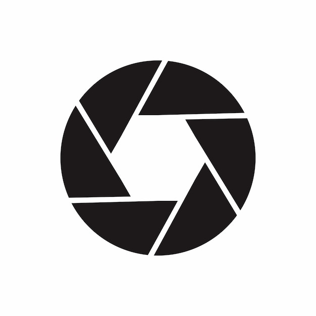 camera lens icon illustration flat style