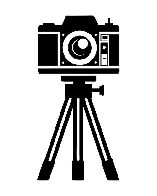 camera stand with camera illustration camera tripod photo stand equipment photography