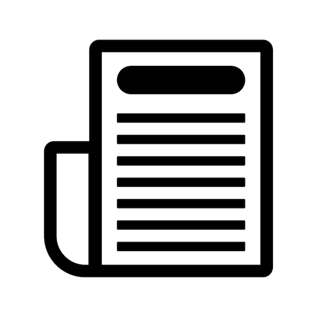Caption heading headline icon Black vector graphics