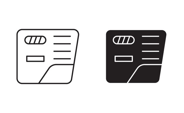 car glove compartment linear thin line icon graphics car glove compartment vector set use for web ui or app