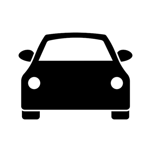 Car icon in flat style Simple traffic icon