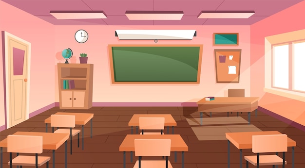 Cartoon classrom