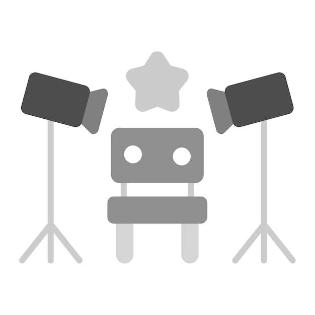 casting icon vector image can be used for modelling agency