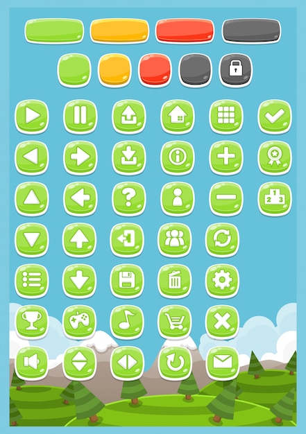 Casual Game Buttons