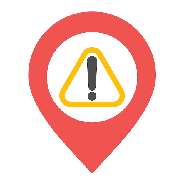 Caution Flat Illustration