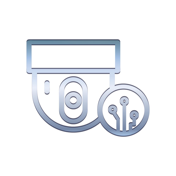 Vector cctv icon design template