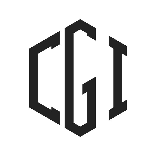 CGI Logo Design Initial Letter CGI Monogram Logo using Hexagon shape