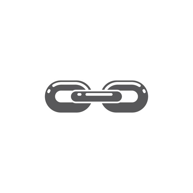Chain steel vector icon illustration design template