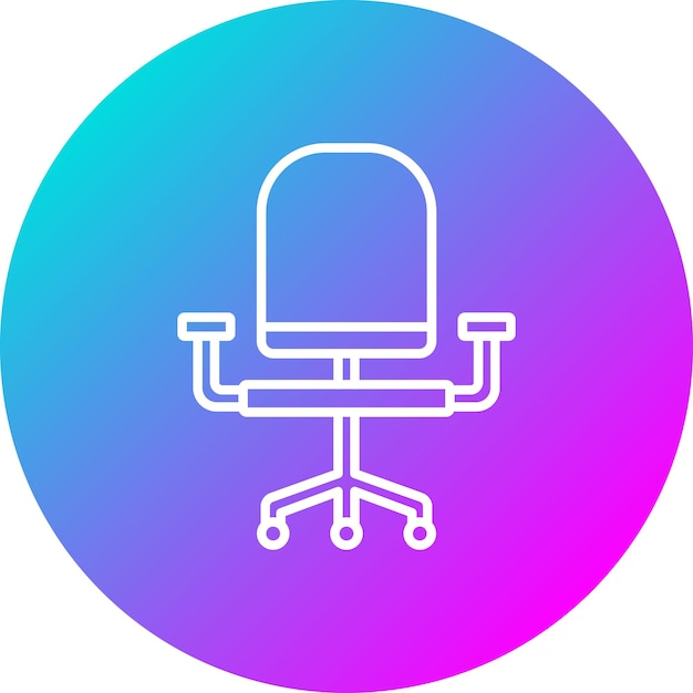 Chair vector icon Can be used for Computer and Hardware iconset