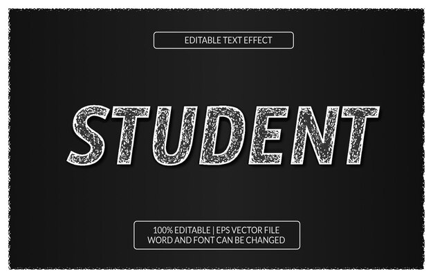 chalk on board text effect