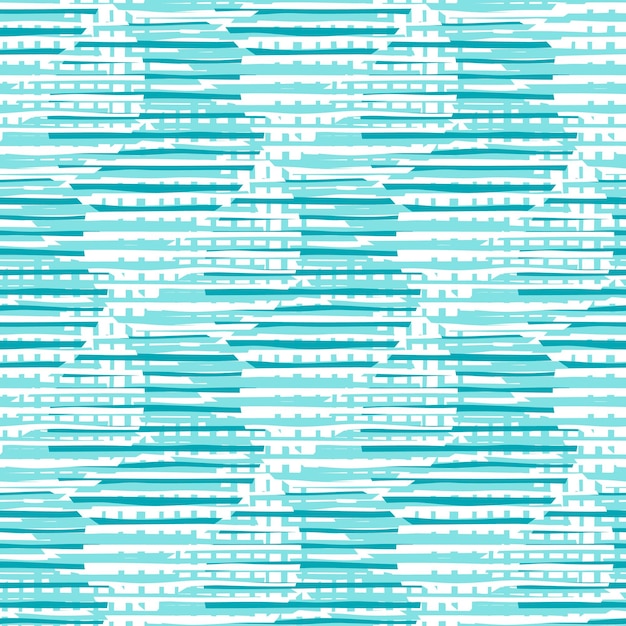 Chaotic pattern circle lines. Abstract circles shapes and stripes seamless pattern illustration.
