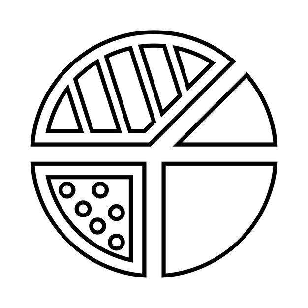 Chart diagram line icon Outline vector