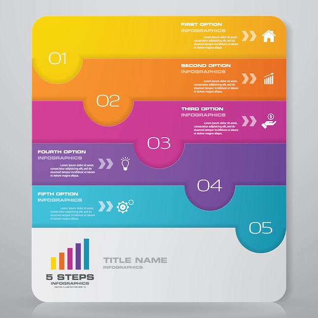 Chart infographics element. 