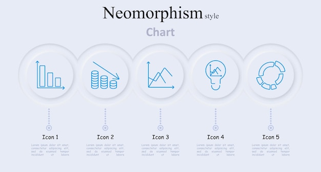 Chart set icon Growth chart coin stack line graph idea pie chart statistics data finance business analysis graph report metric economy performance information presentation tracking