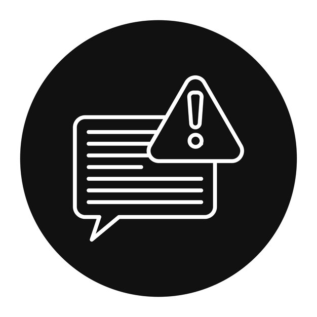Chat Alert Vector Illustration