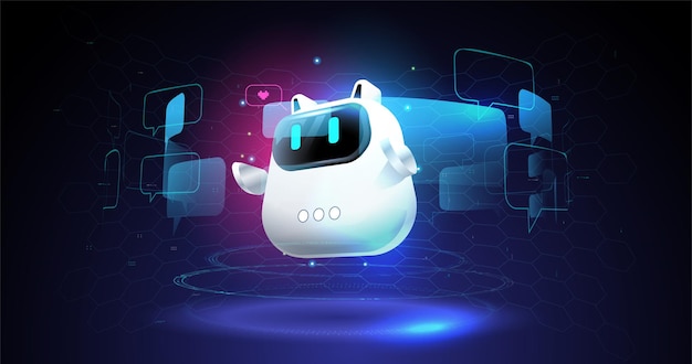 Chat bot and future marketing. Online consultation. Online consultation. artificial intelligence. Internet technology.