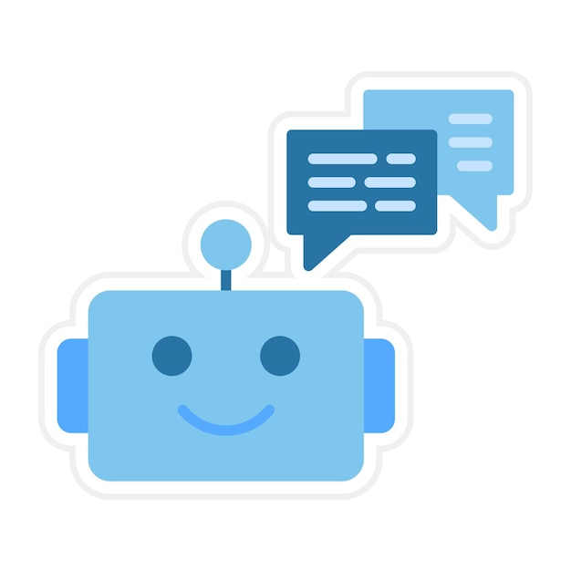 Chat Bot icon vector image Can be used for Coding and Development