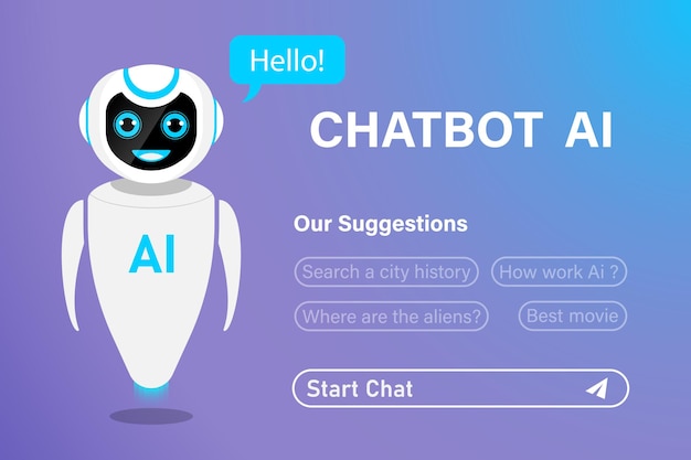 chat bot neural network ai servers and robots technology artificial bot mind and intelligent robot