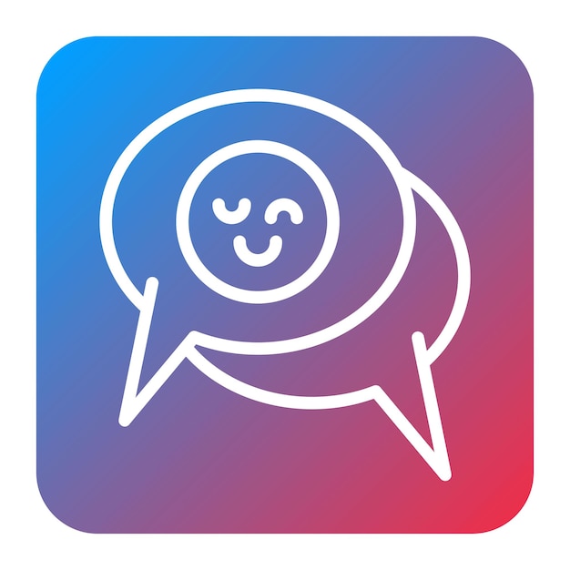 Chat Emoticons icon vector image Can be used for Dating App