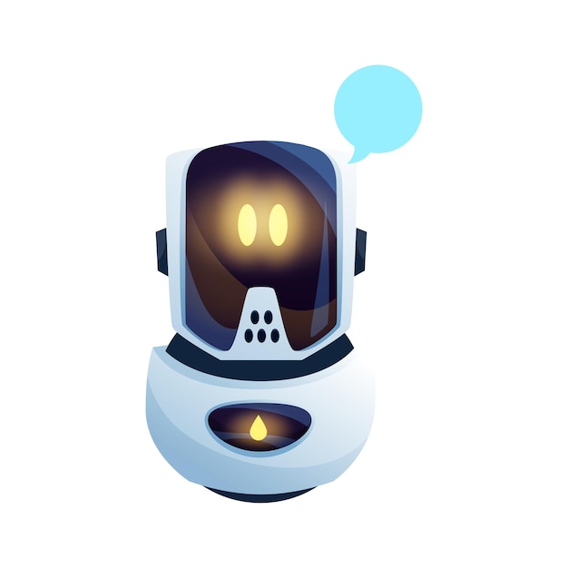 Chatterbot or talkbot chatter call center operator isolated customer support robot Vector virtual chatbot online artificial intelligence messenger robot funny bot with speech bubble message