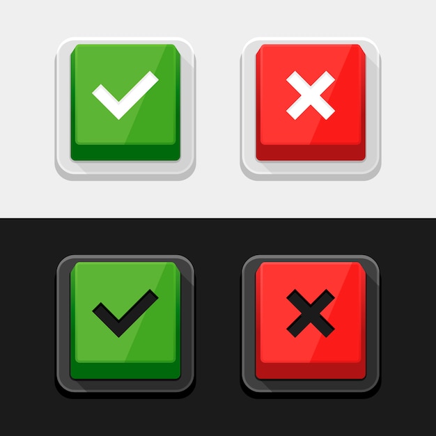 Check Mark Stickers and Buttons.