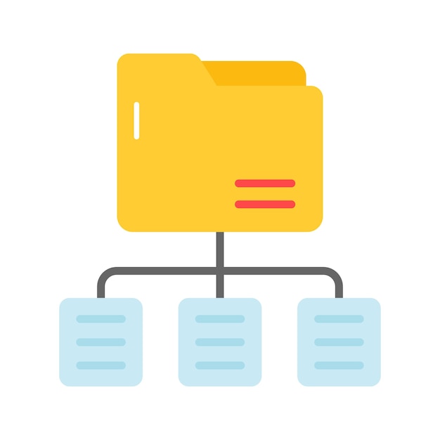 Check this beautifully designed vector of network folder in modern style