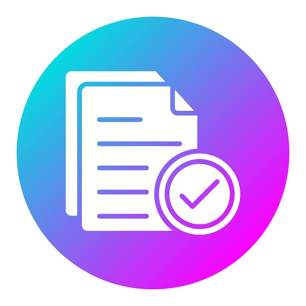 checking files vector icon can be used for work from home iconset