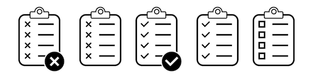 Checklist Icon Set